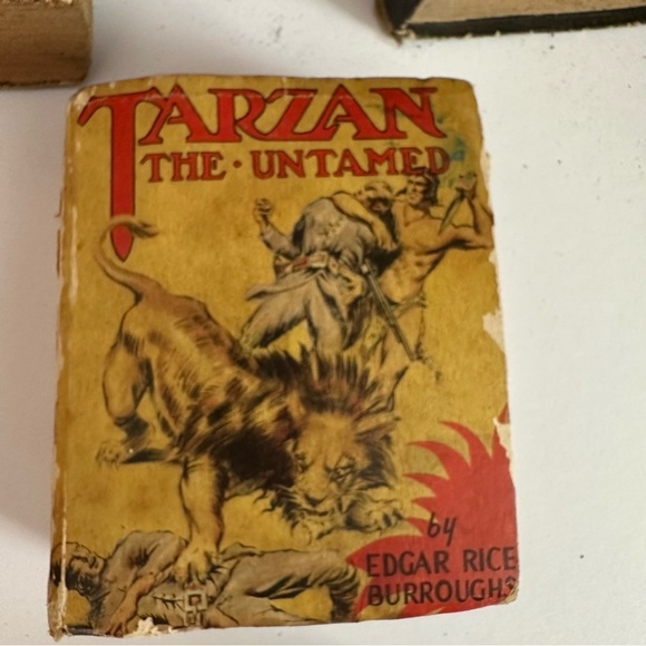 Vtg 7Pc Lot Big Little Book Dick Tracy Tarzan Foreign Legion Mac Of The Marines - Picture 8 of 11